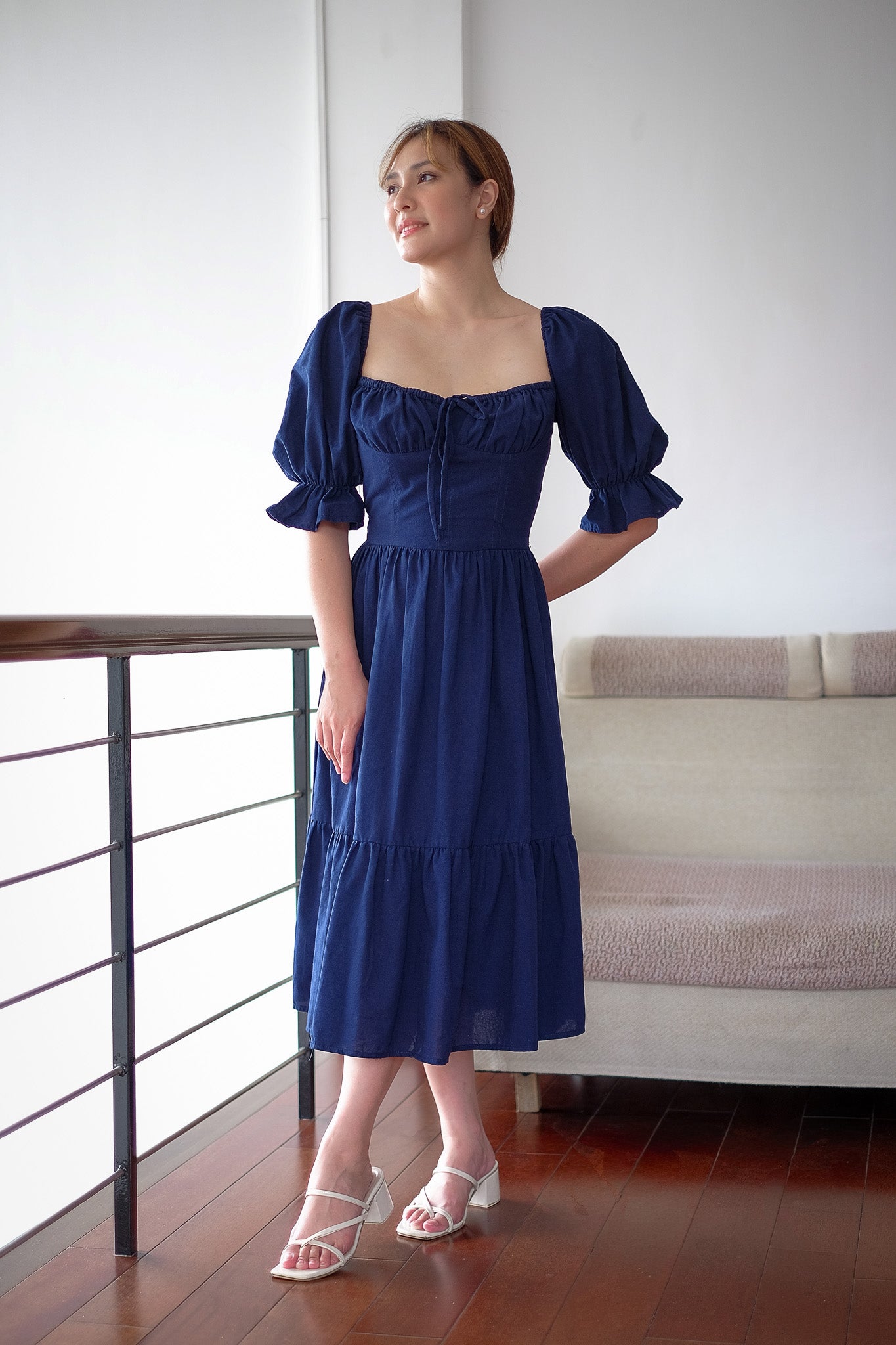 The Sofia midi dress - Navy blue