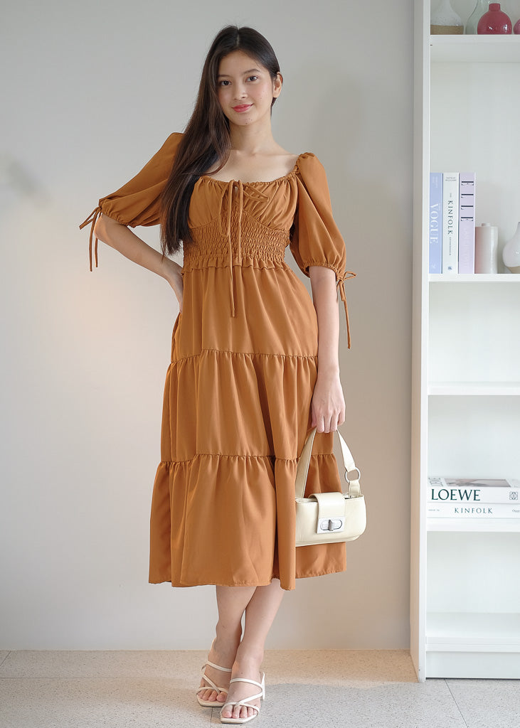 Noreen Maxi dress - Brown