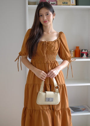 Noreen Maxi dress - Brown