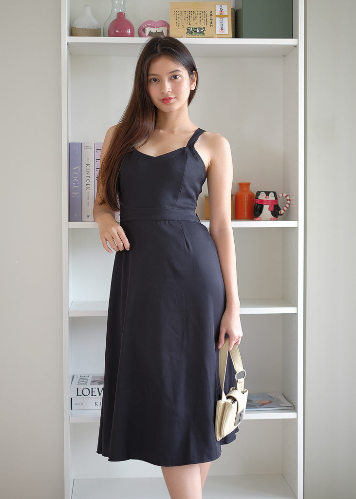 Beck Midi Dress - Black