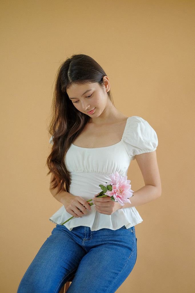 Suri Top - White plain