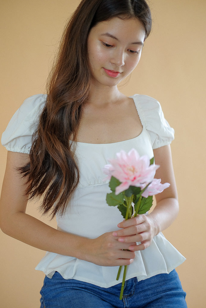 Suri Top - White plain