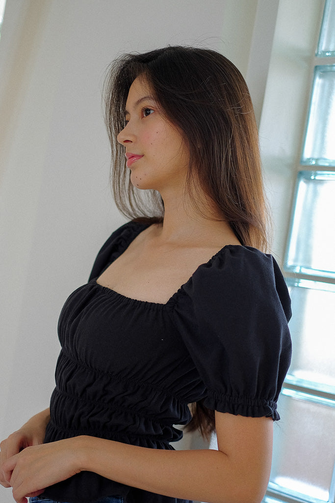 The Clia top - black