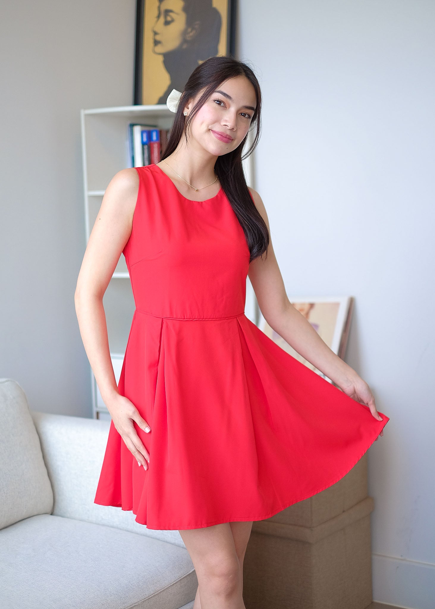 Taylor mini dress - red