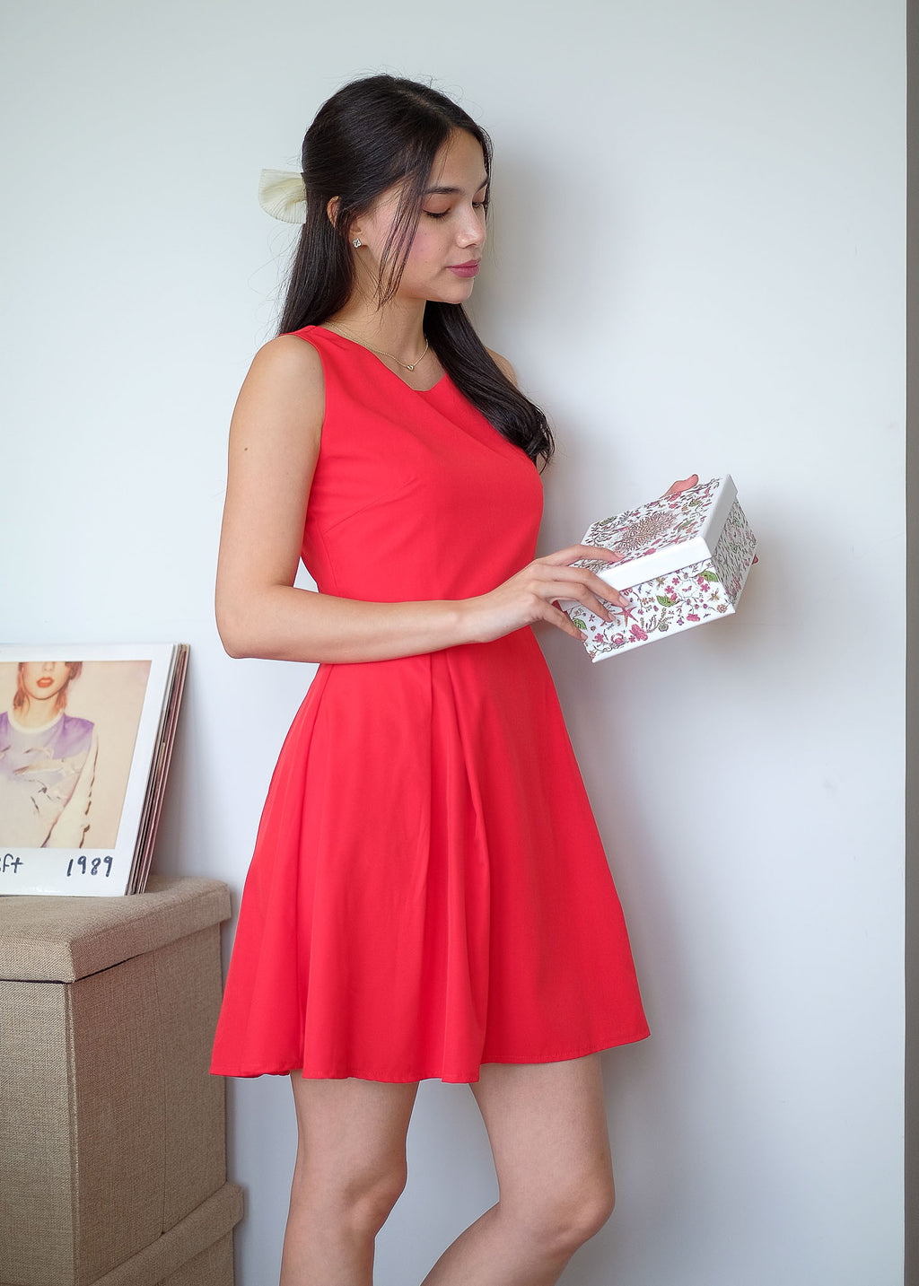 Taylor mini dress - red