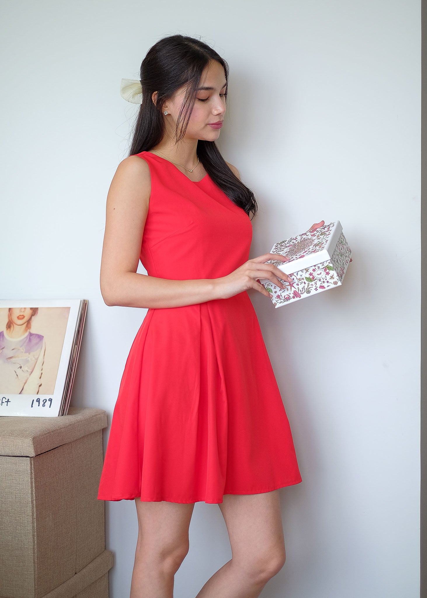 Taylor mini dress - red