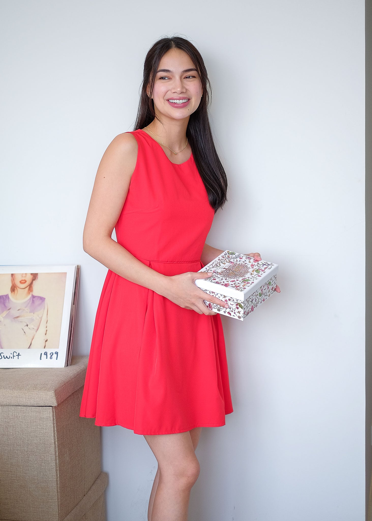 Taylor mini dress - red