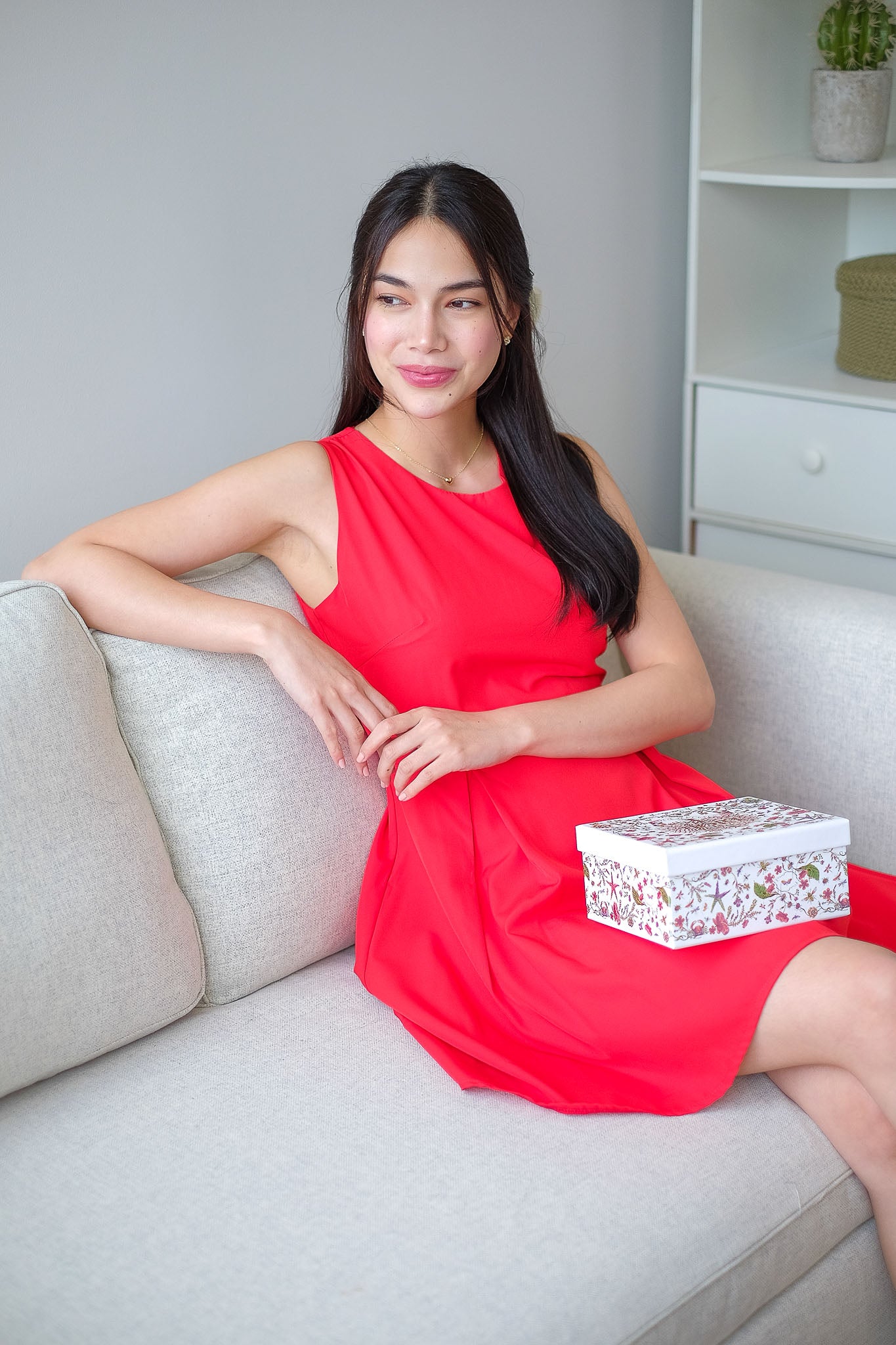 Taylor mini dress - red