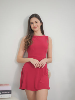 Phoebe Mini Dress - red