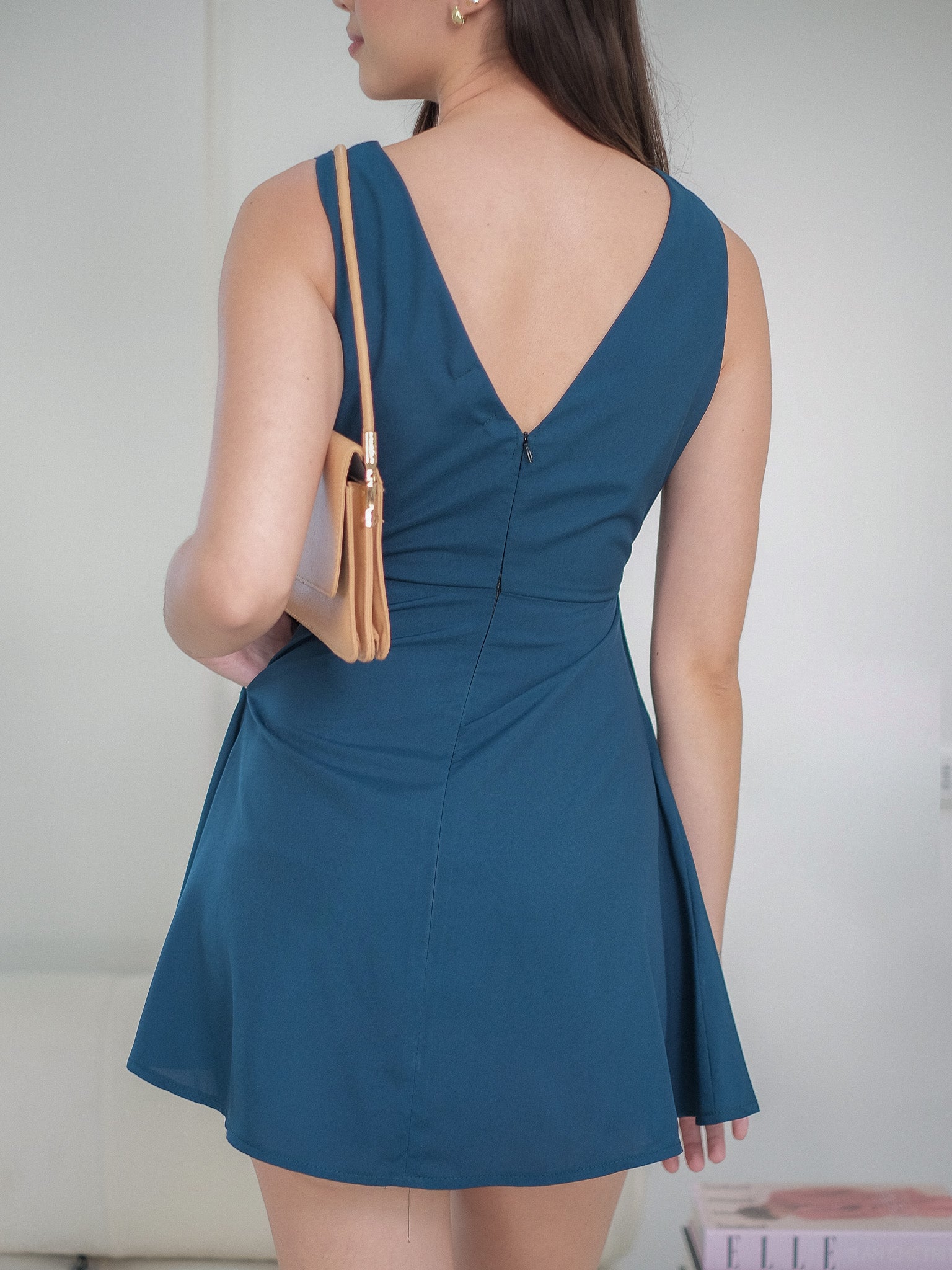 Phoebe Mini Dress blue green Sunnyside Clothing Ph