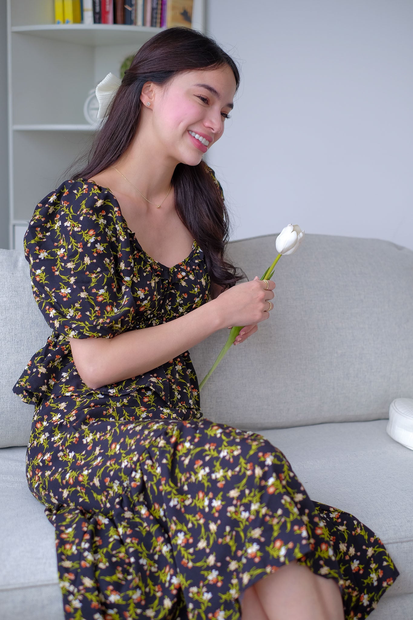 Mazie Set - black floral