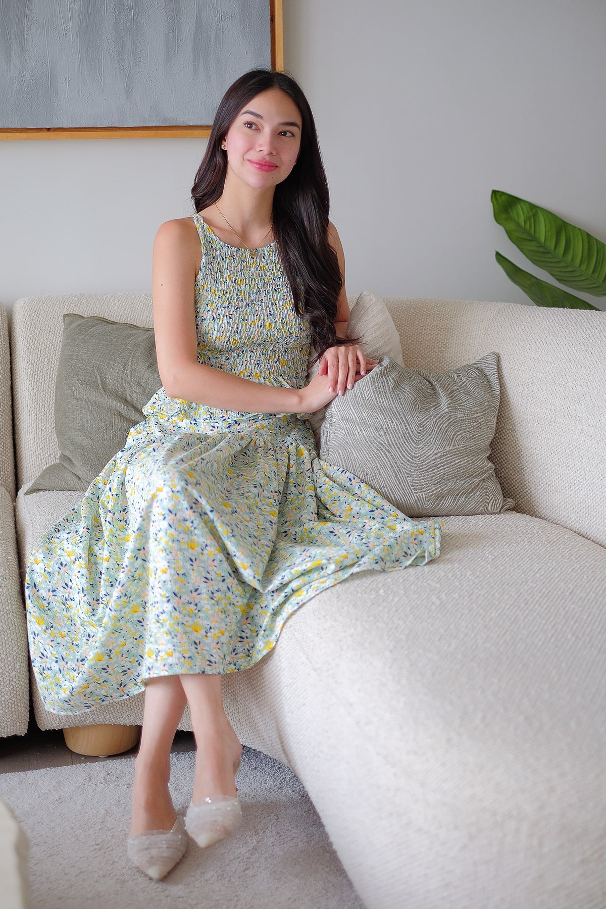 Amara Co-ord - Tifany blue floral