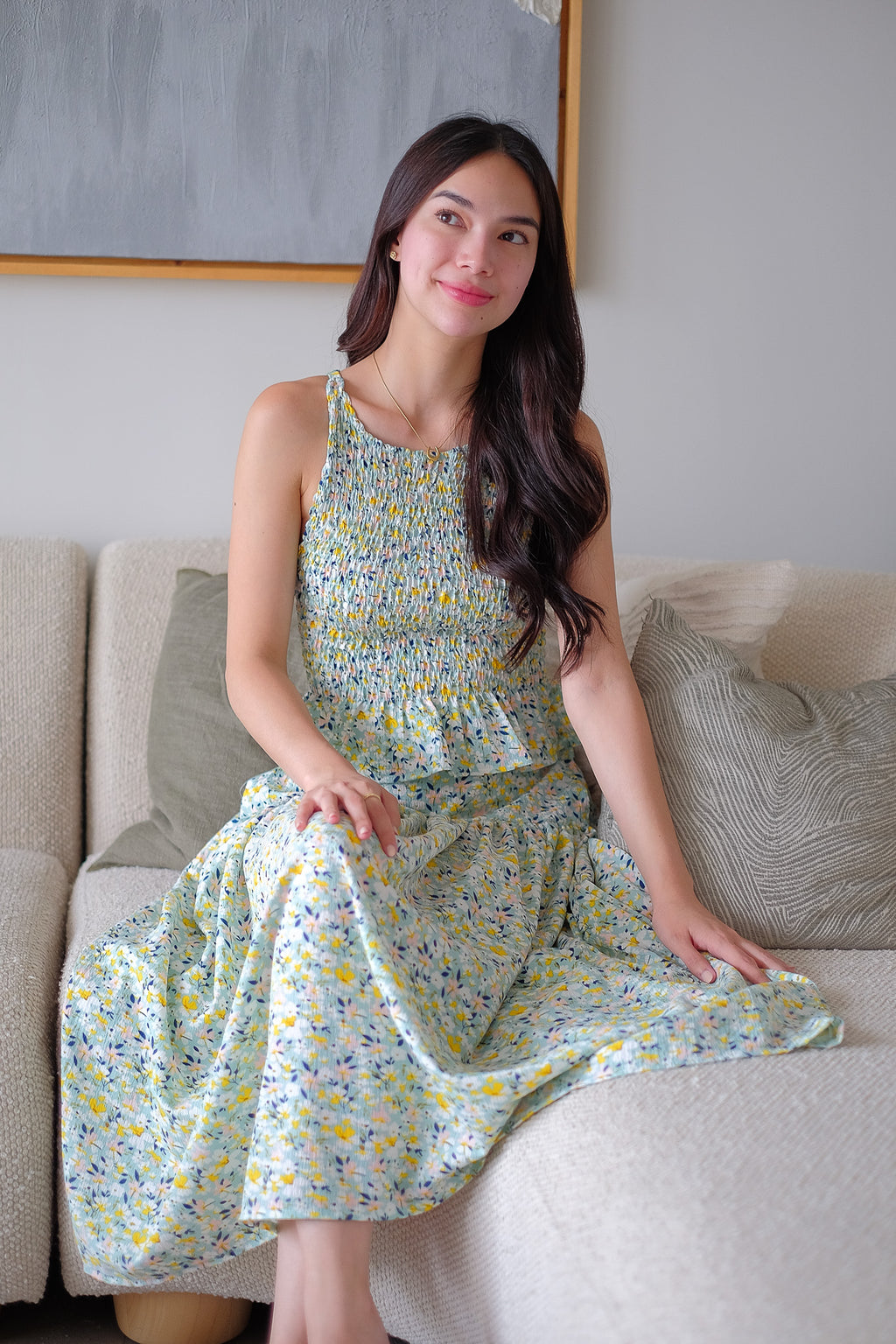 Amara Co-ord - Tifany blue floral