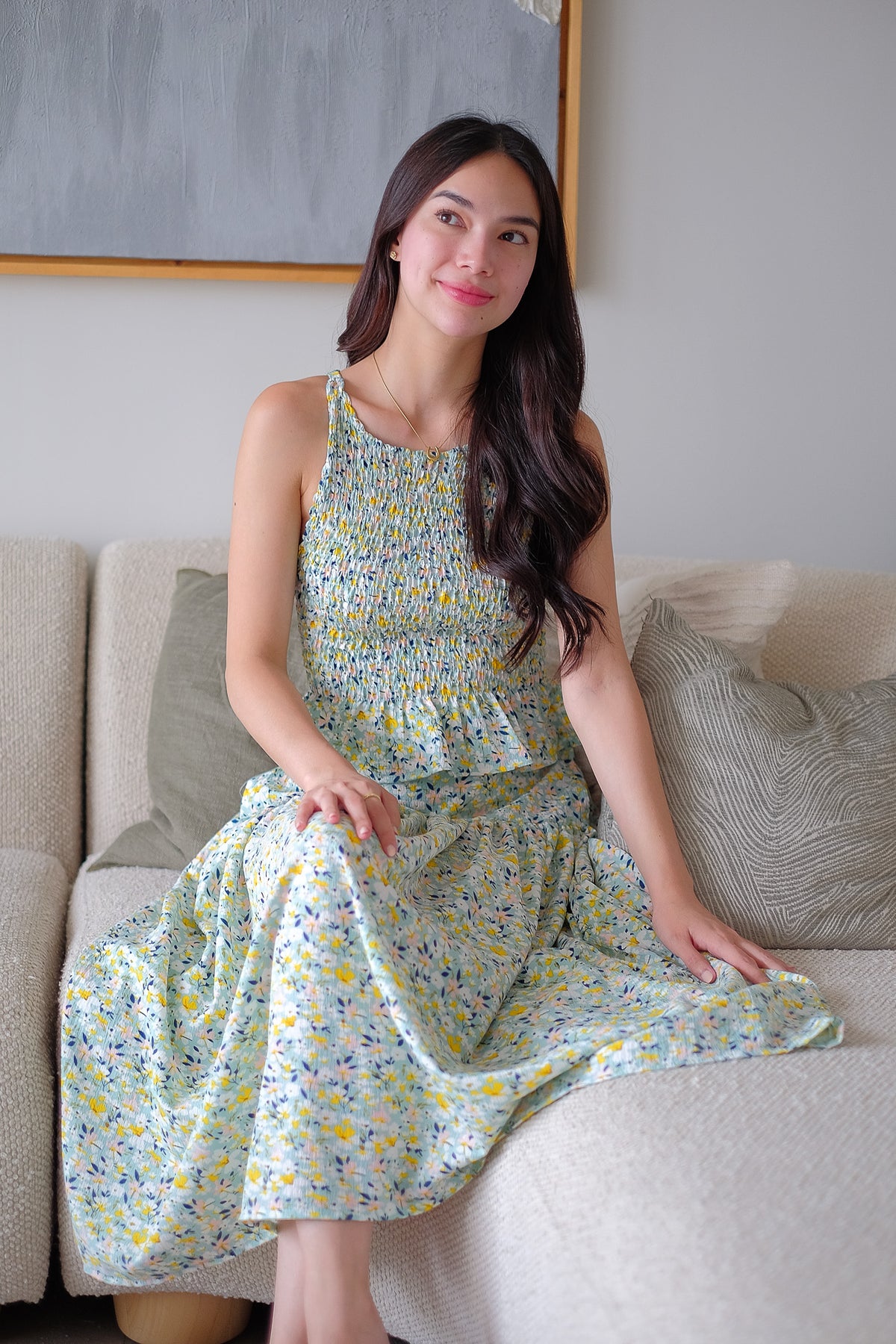 Amara Co-ord - Tifany blue floral