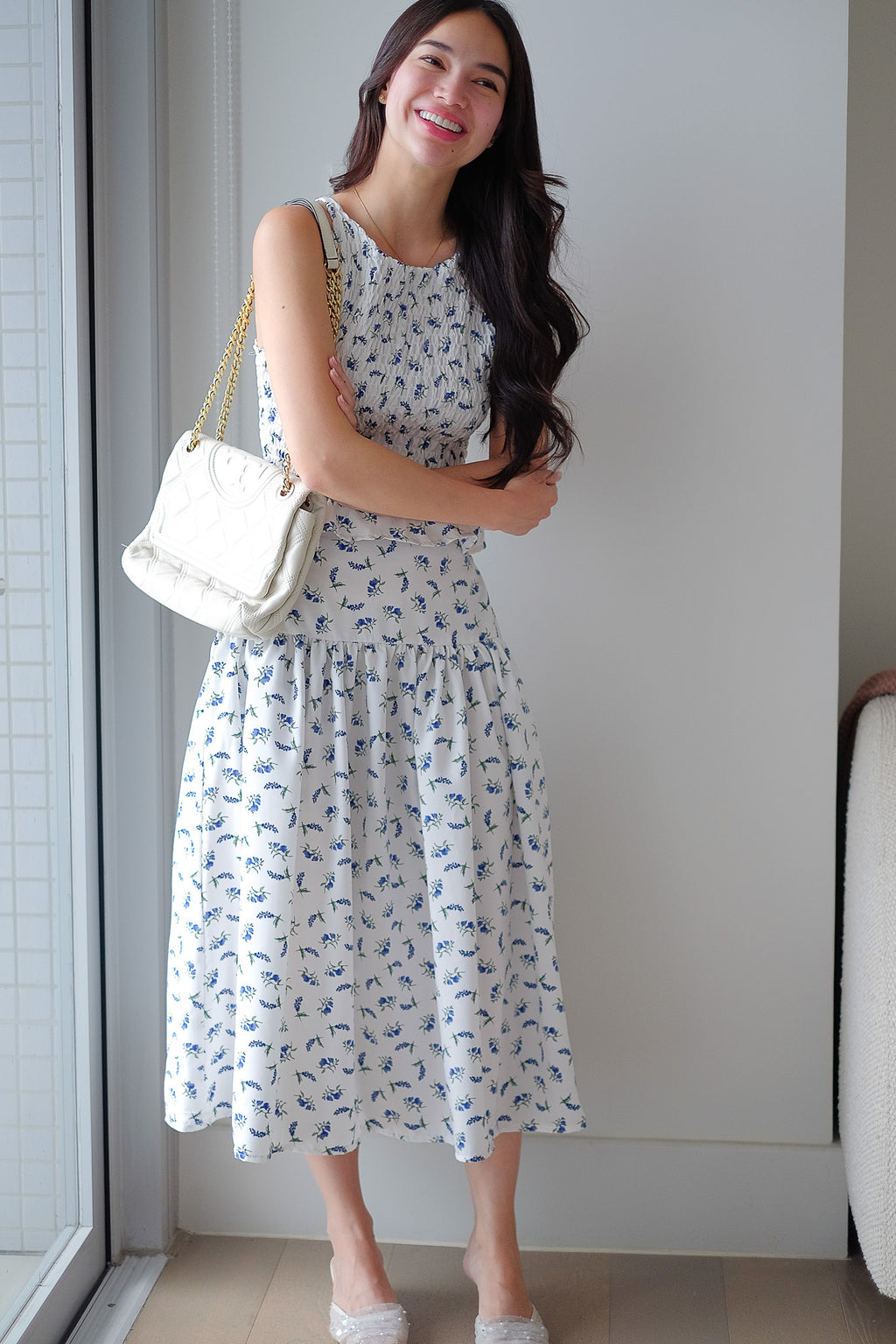 Amara Co-ord - White floral