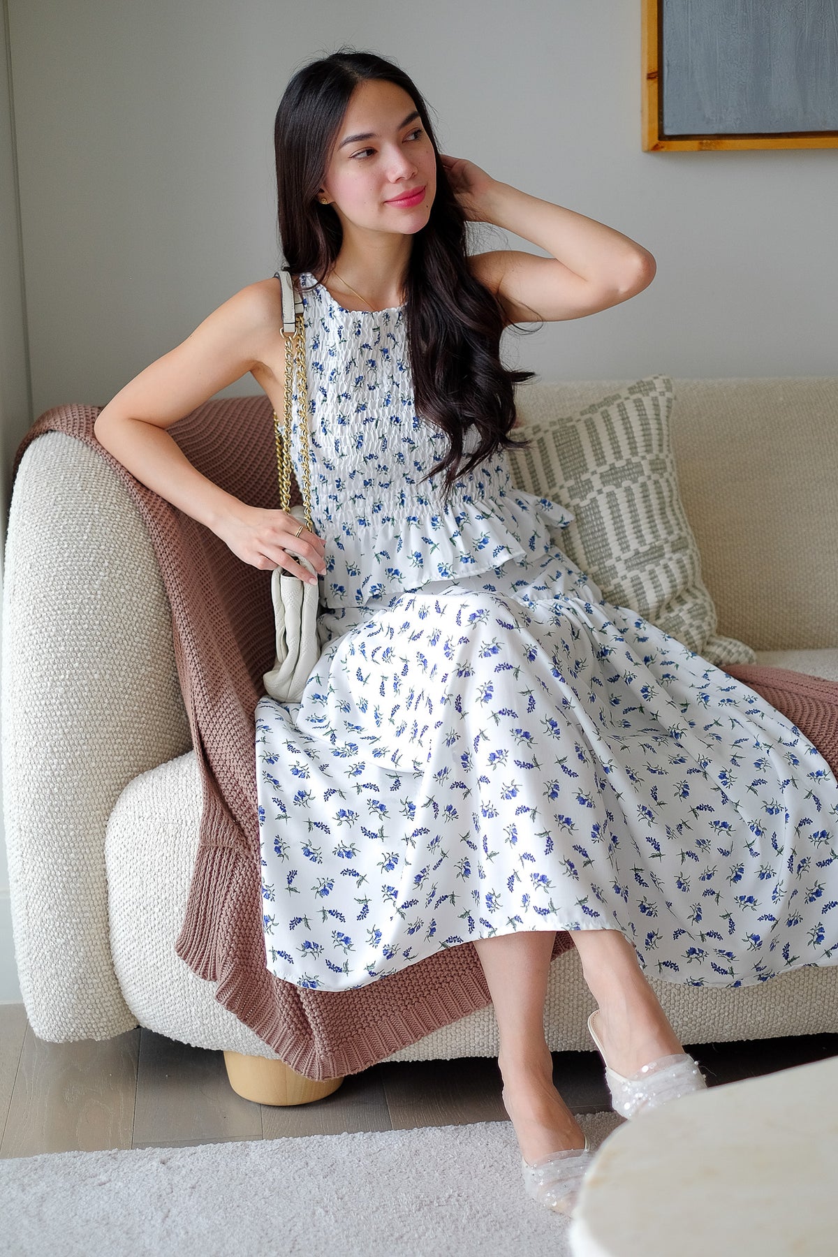 Amara Co-ord - White floral