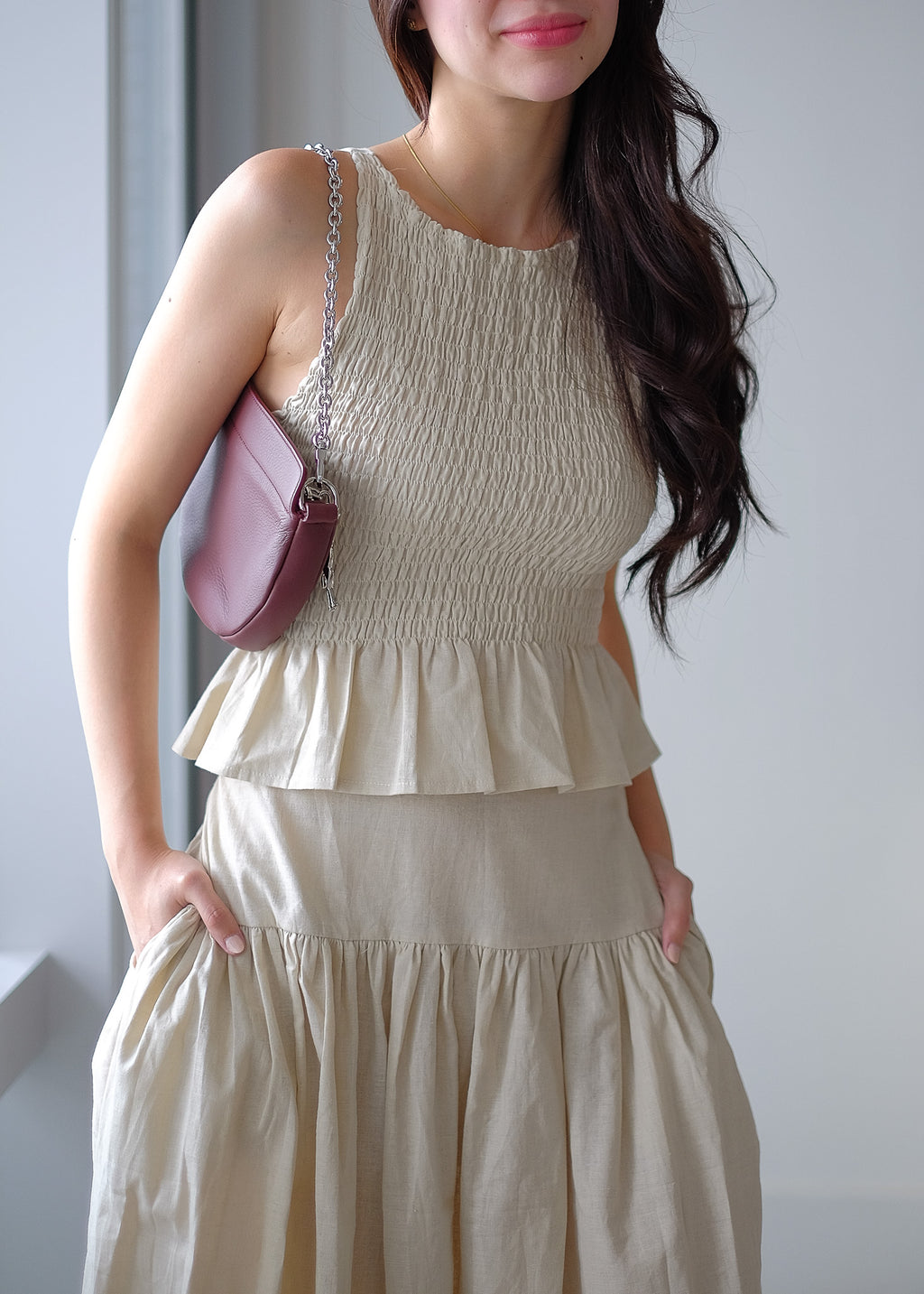 Amara Co-ord - Natural linen