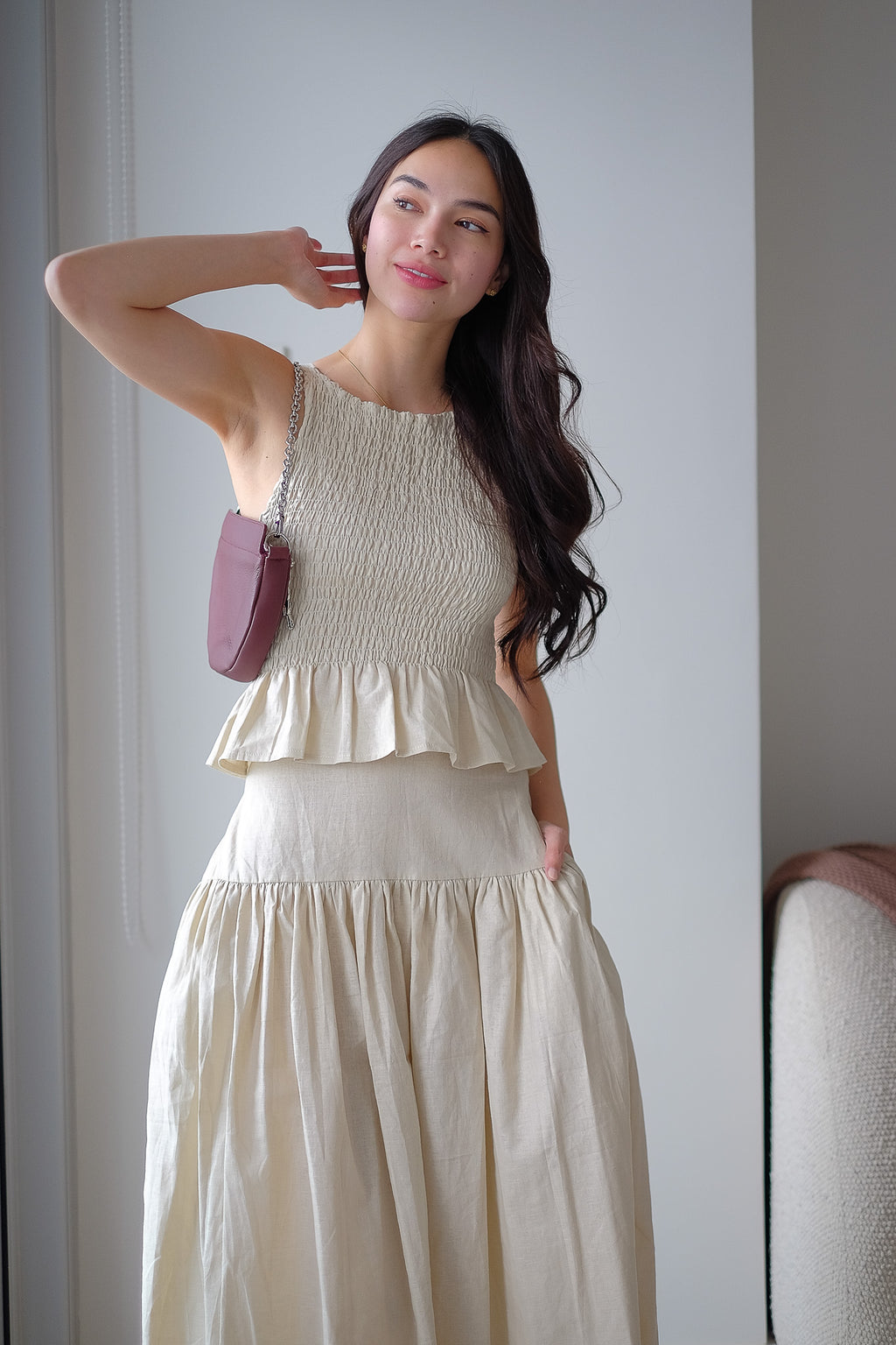 Amara Co-ord - Natural linen