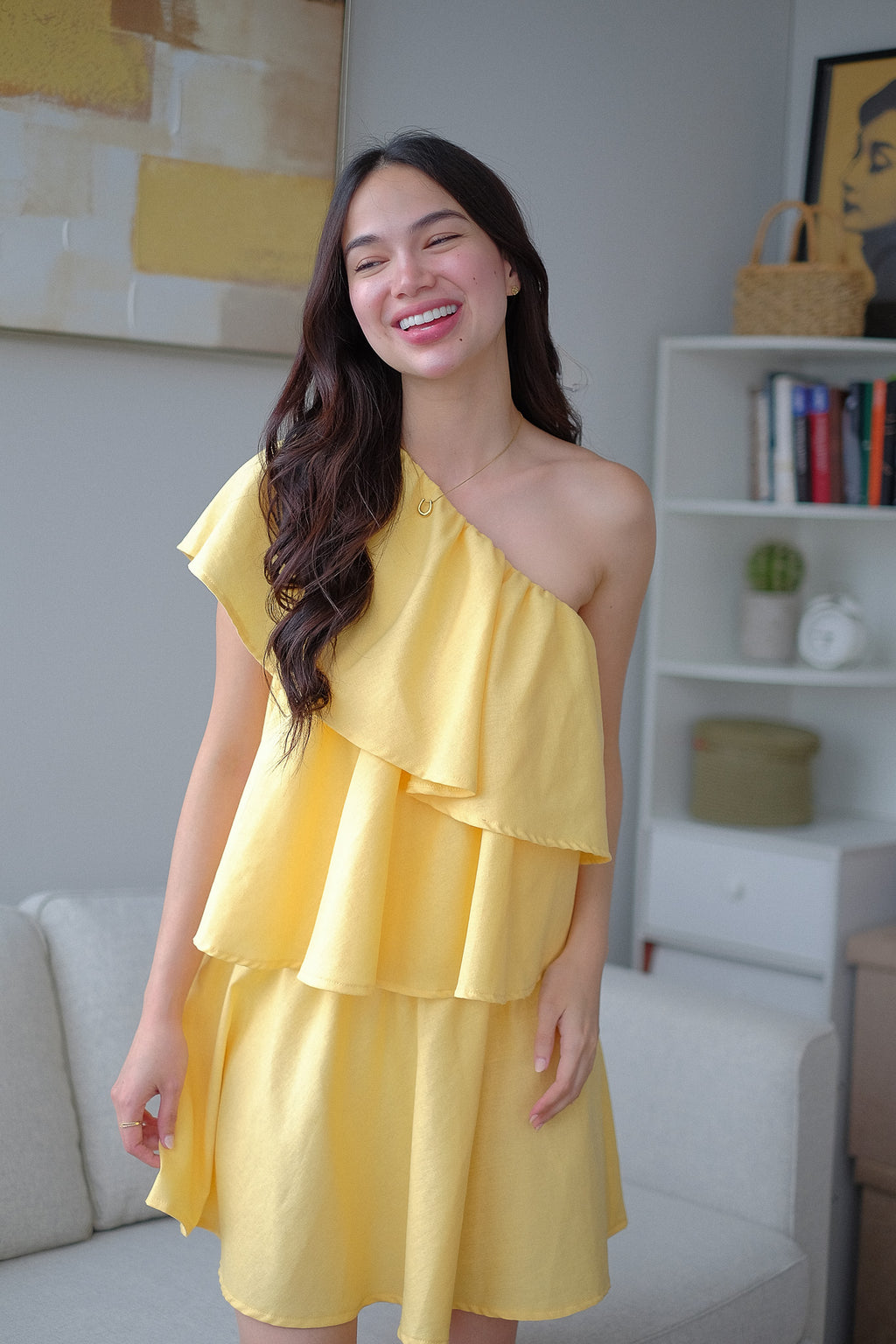 The Sandy mini dress - yellow