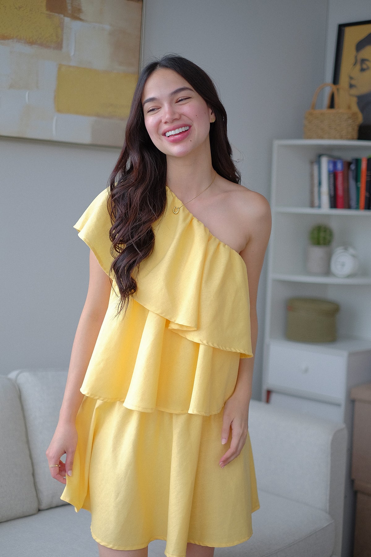 The Sandy mini dress - yellow