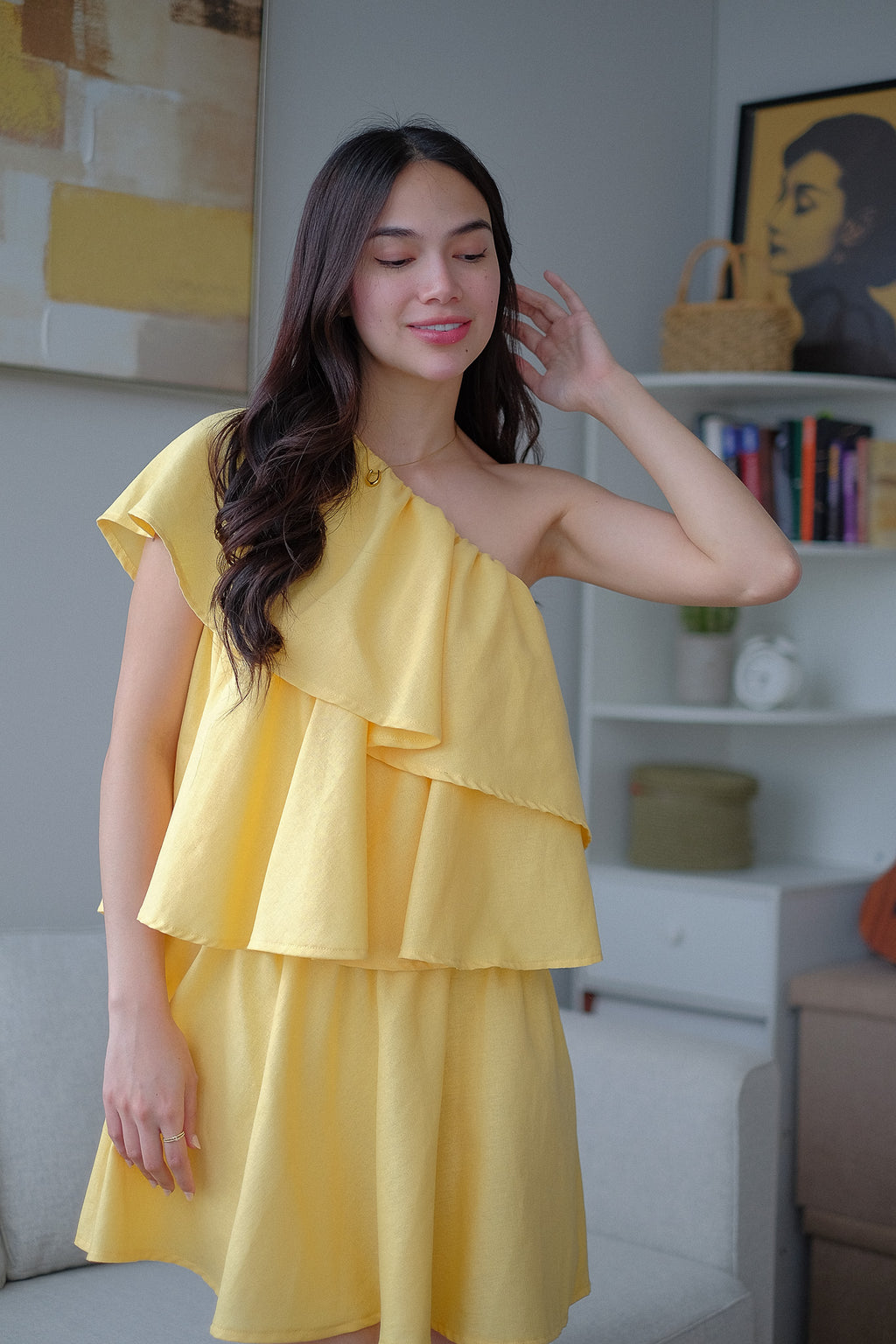 The Sandy mini dress - yellow