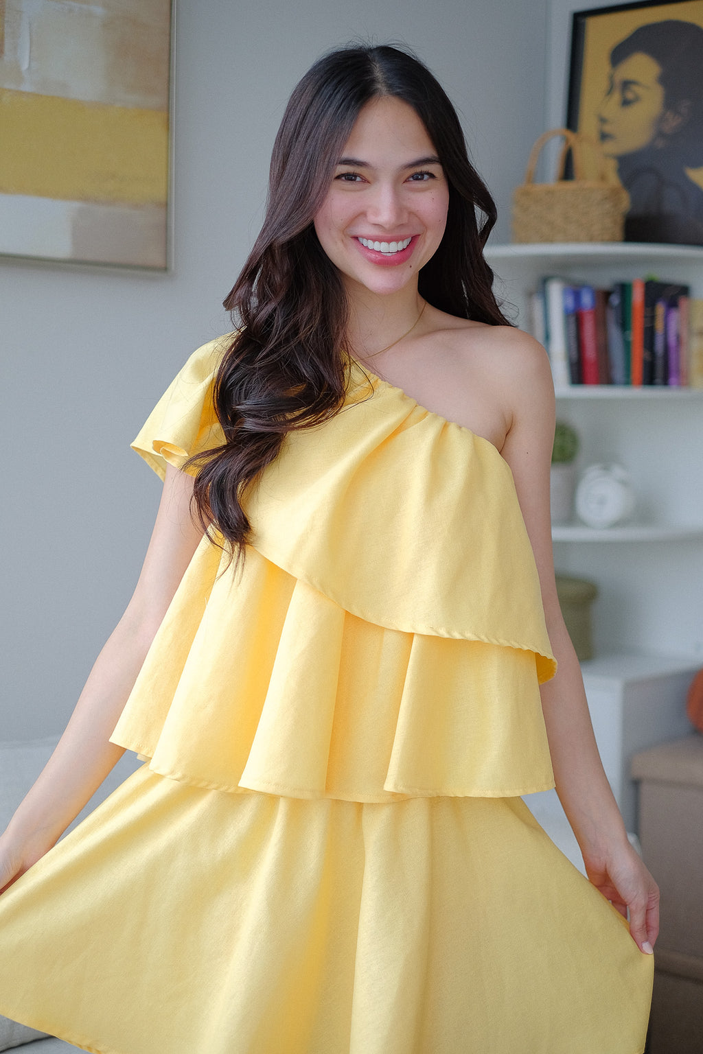 The Sandy mini dress - yellow