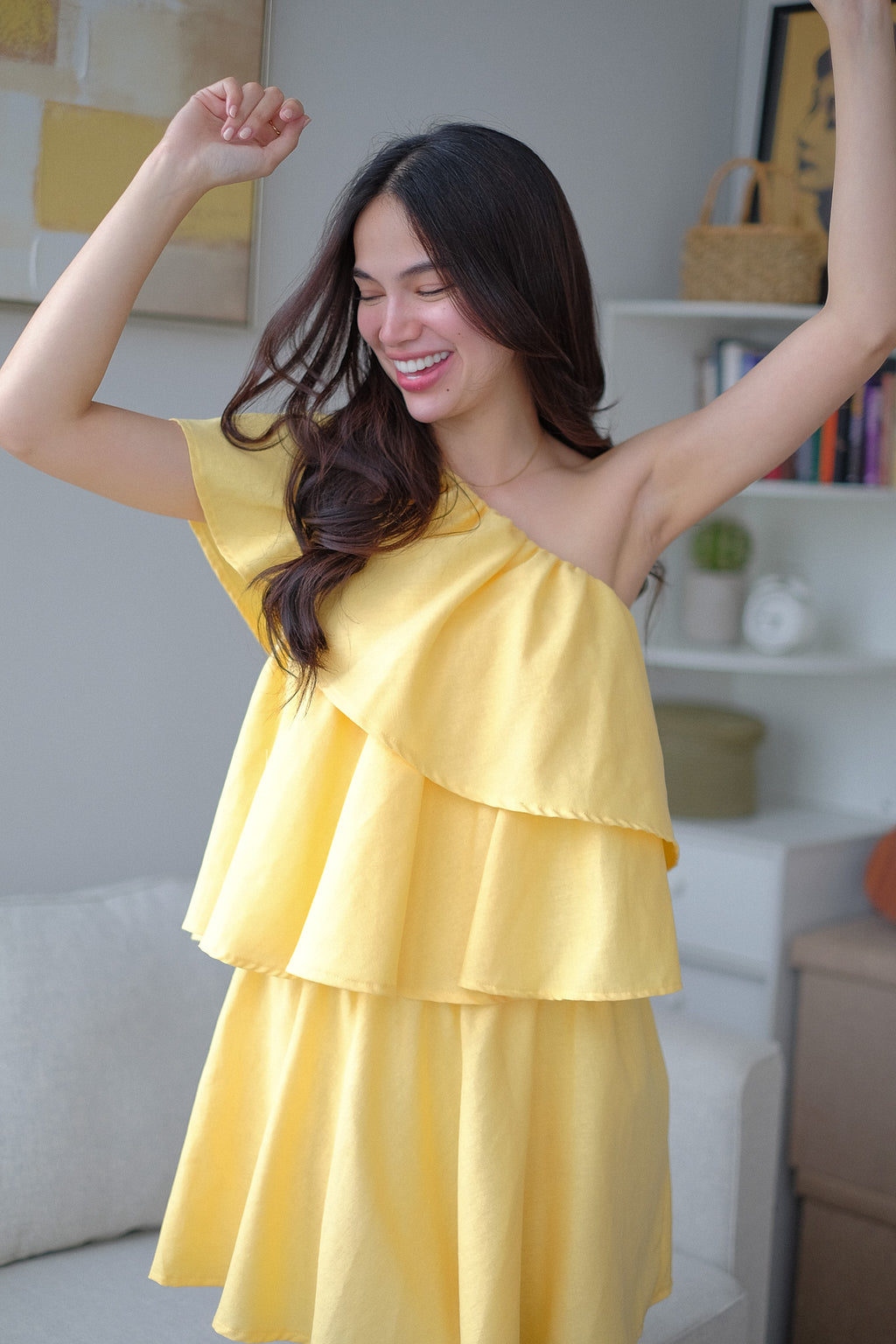 The Sandy mini dress - yellow