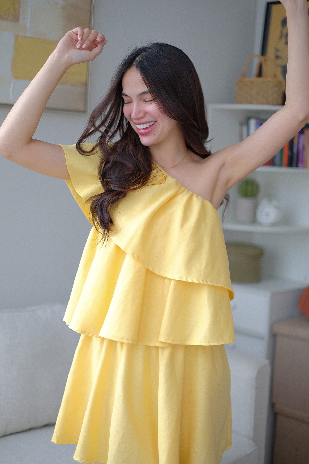 The Sandy mini dress - yellow
