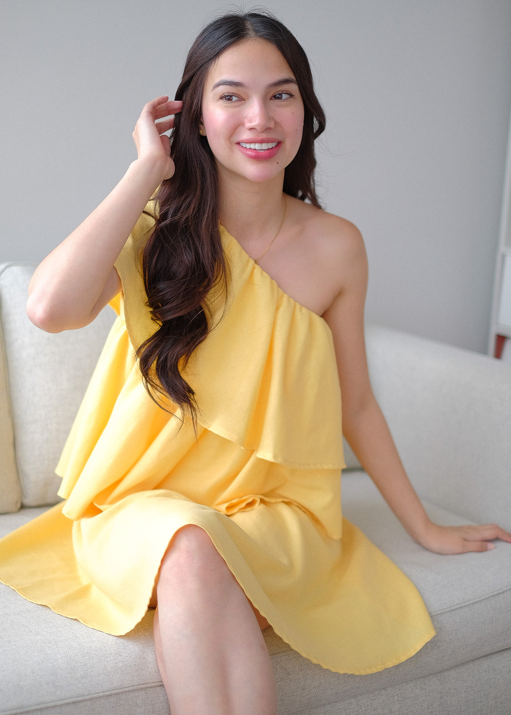 The Sandy mini dress - yellow