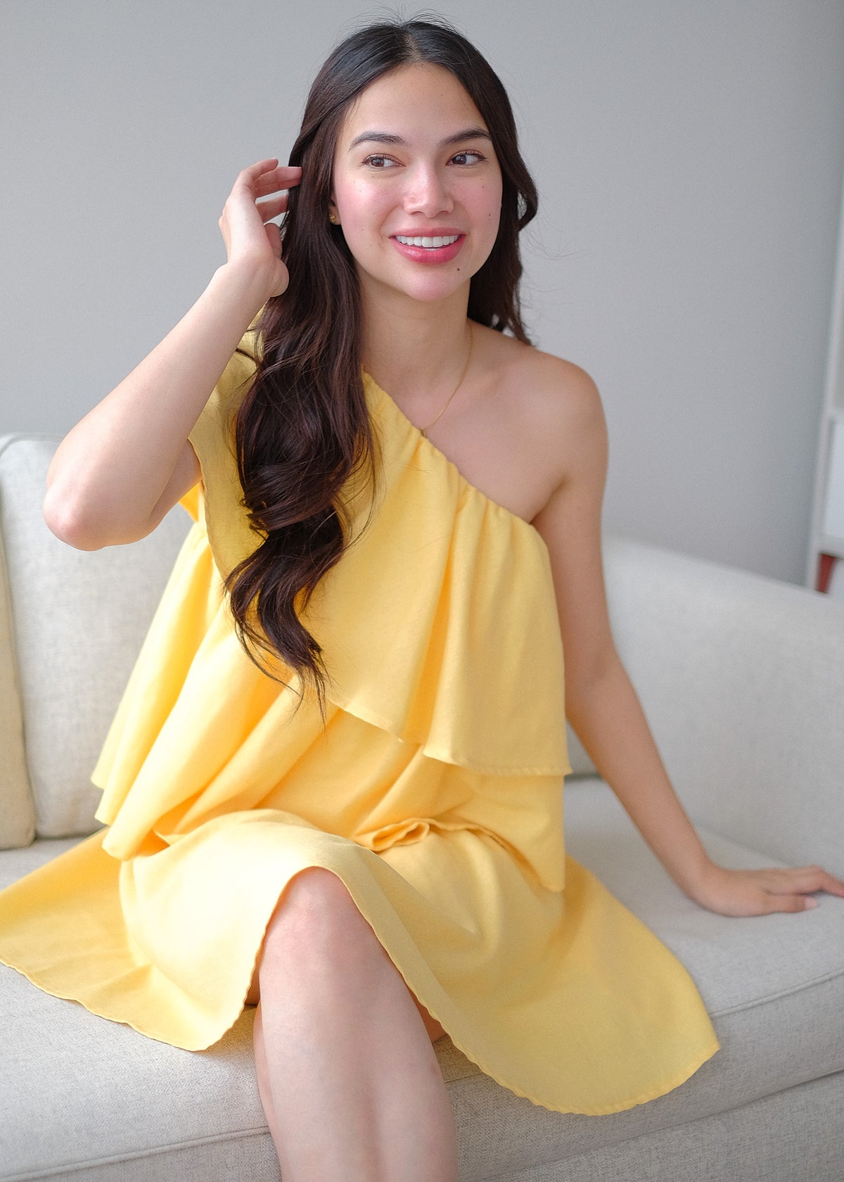 The Sandy mini dress - yellow