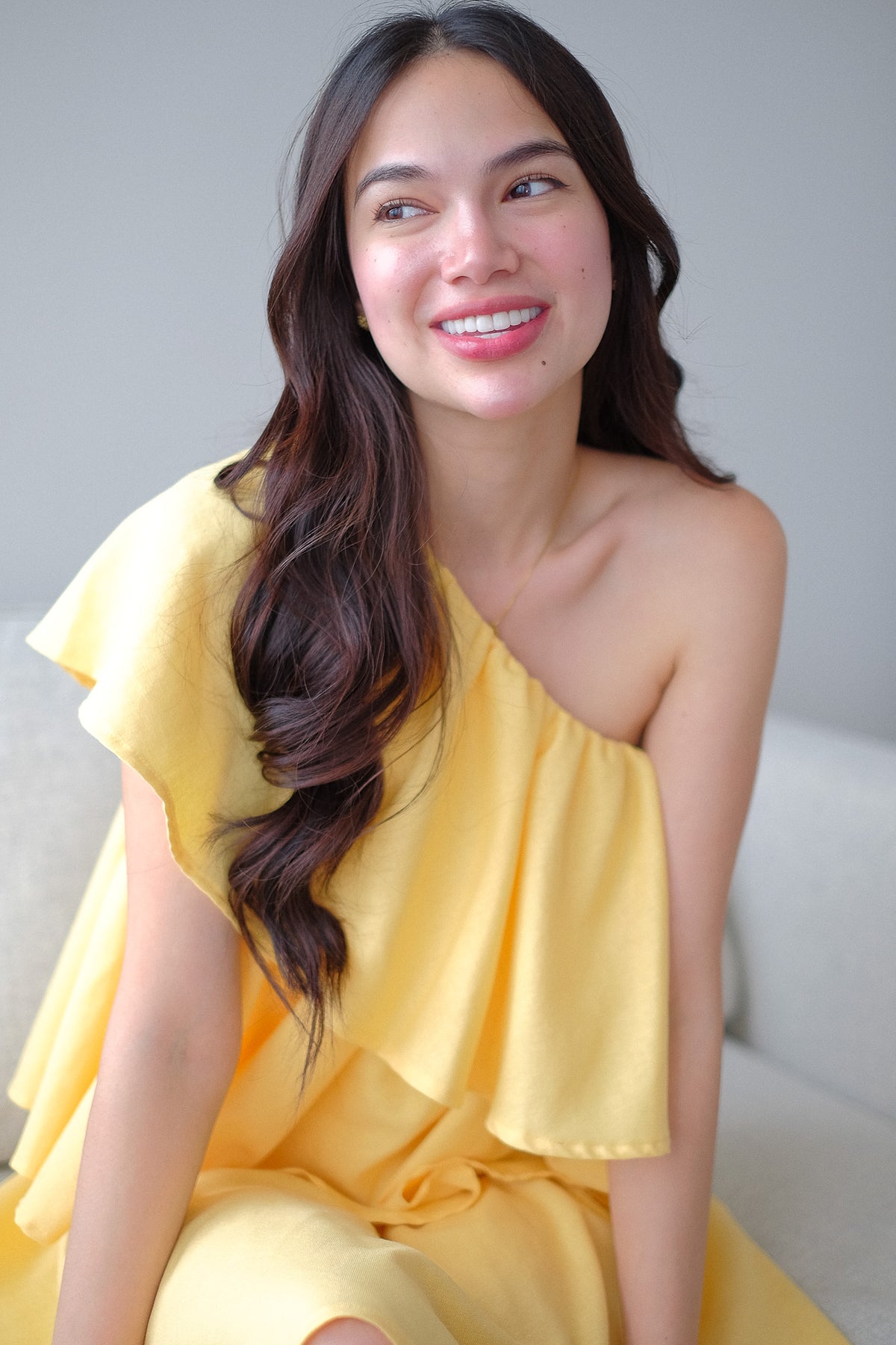 The Sandy mini dress - yellow