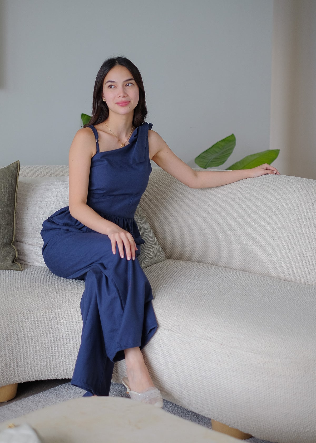 The Valeria Co-ord - navy blue