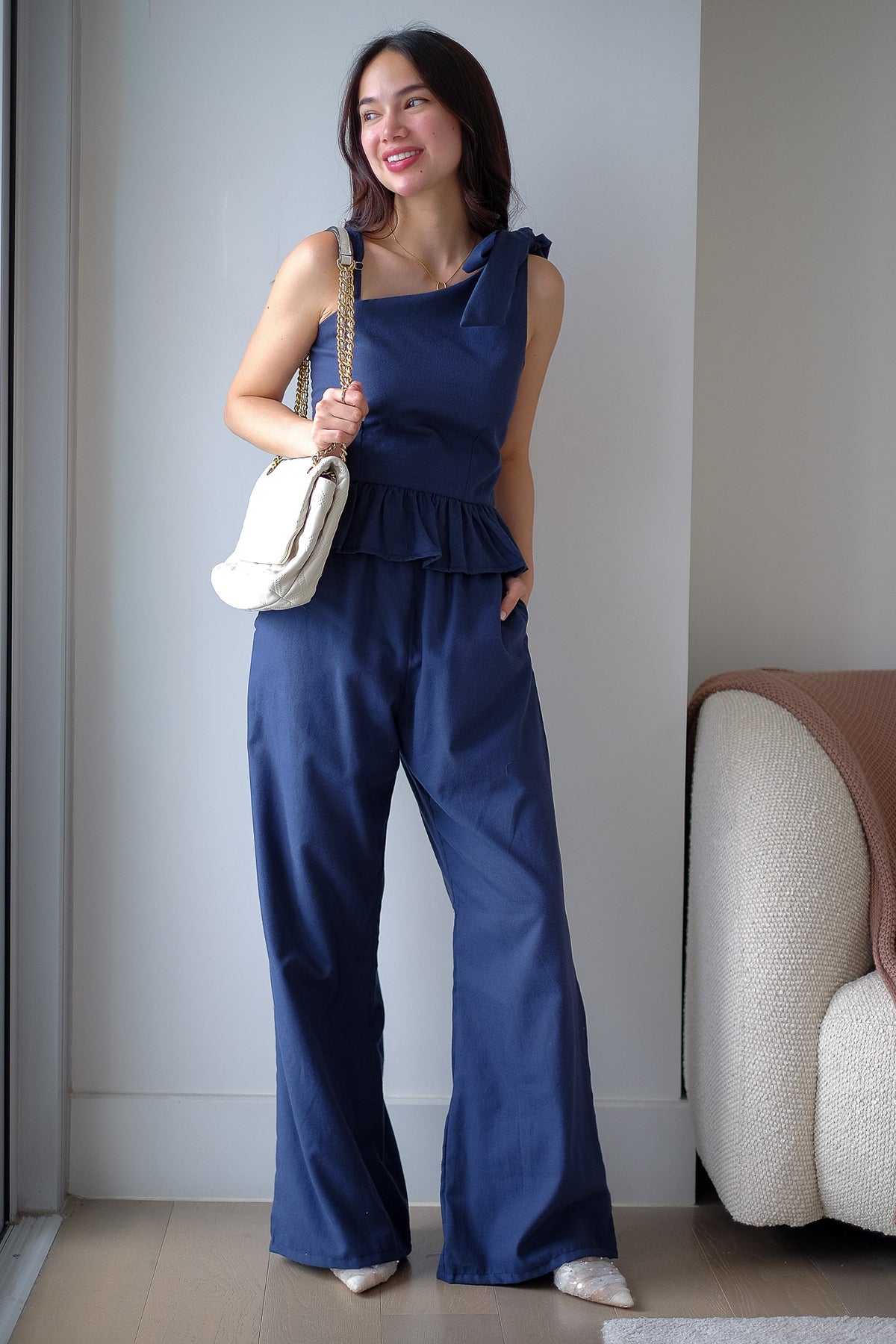 The Valeria Co-ord - navy blue