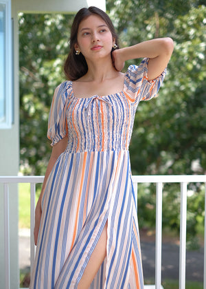 Kaeli Midi Dress - stripes