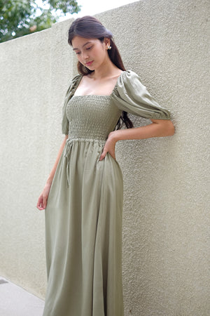 Sylvie Maxi dress - olive green