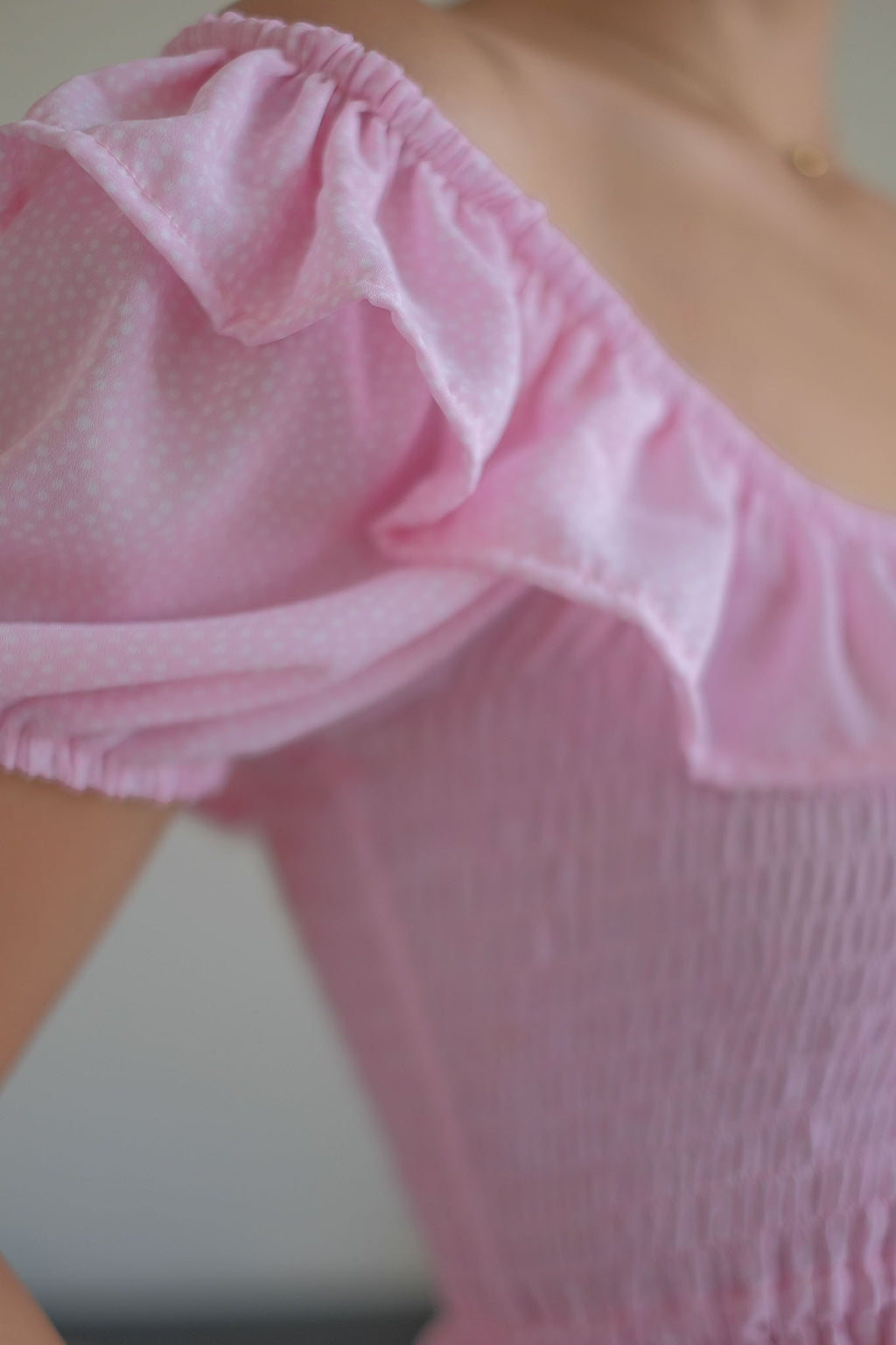 The Patricia Midi Dress – Pastel Pink