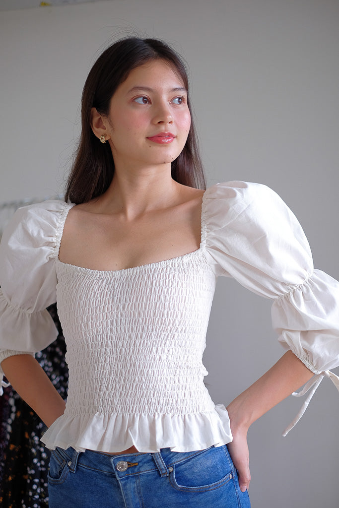 Zoe Top - plain white