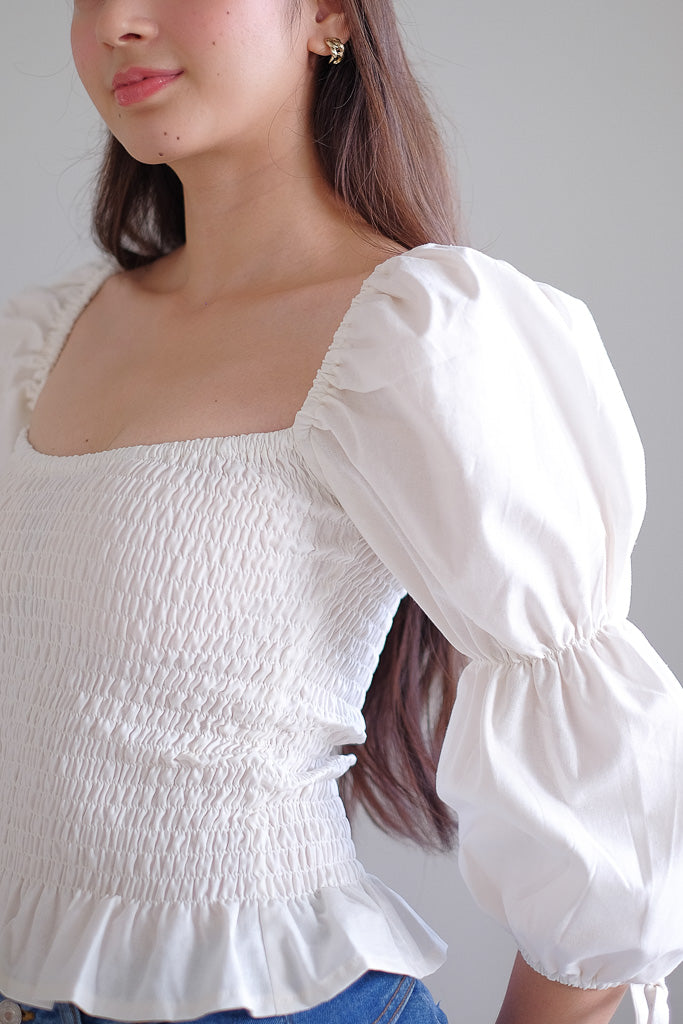 Zoe Top - plain white