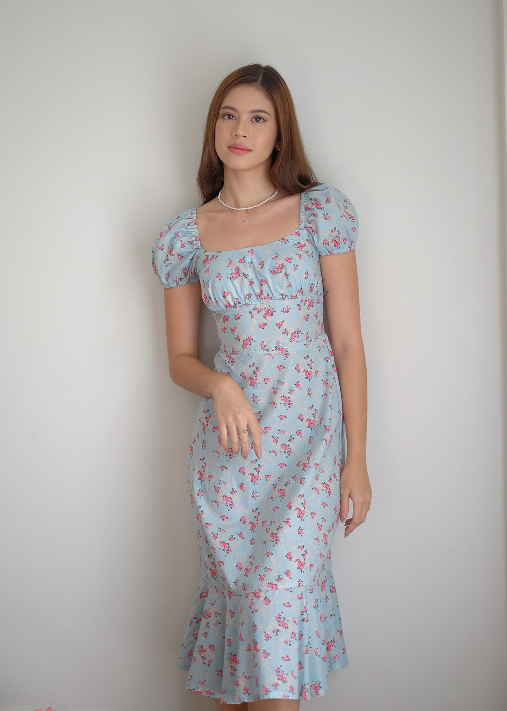 Suri Midi dress - baby blue