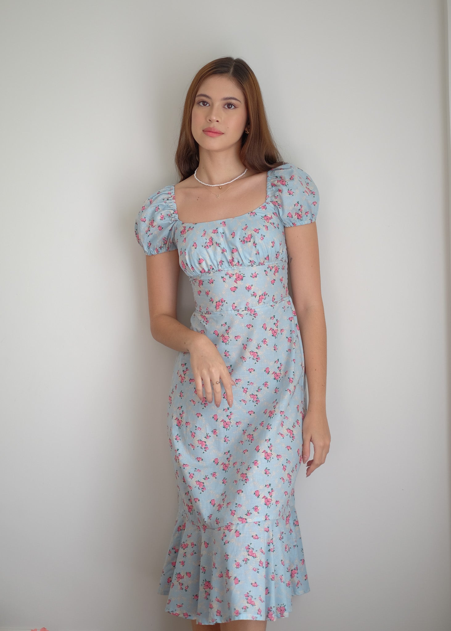 Suri Midi dress - baby blue