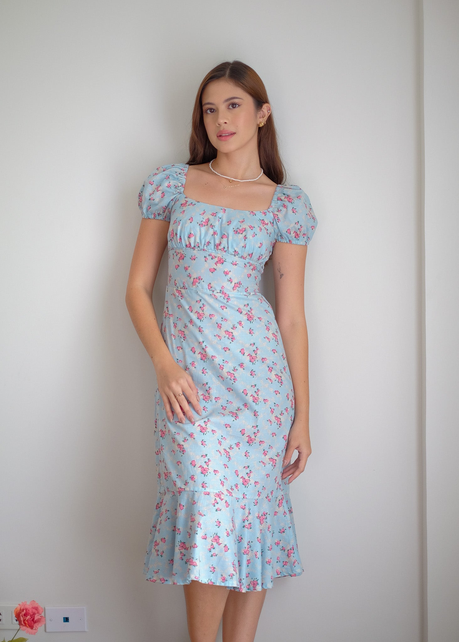 Suri Midi dress - baby blue