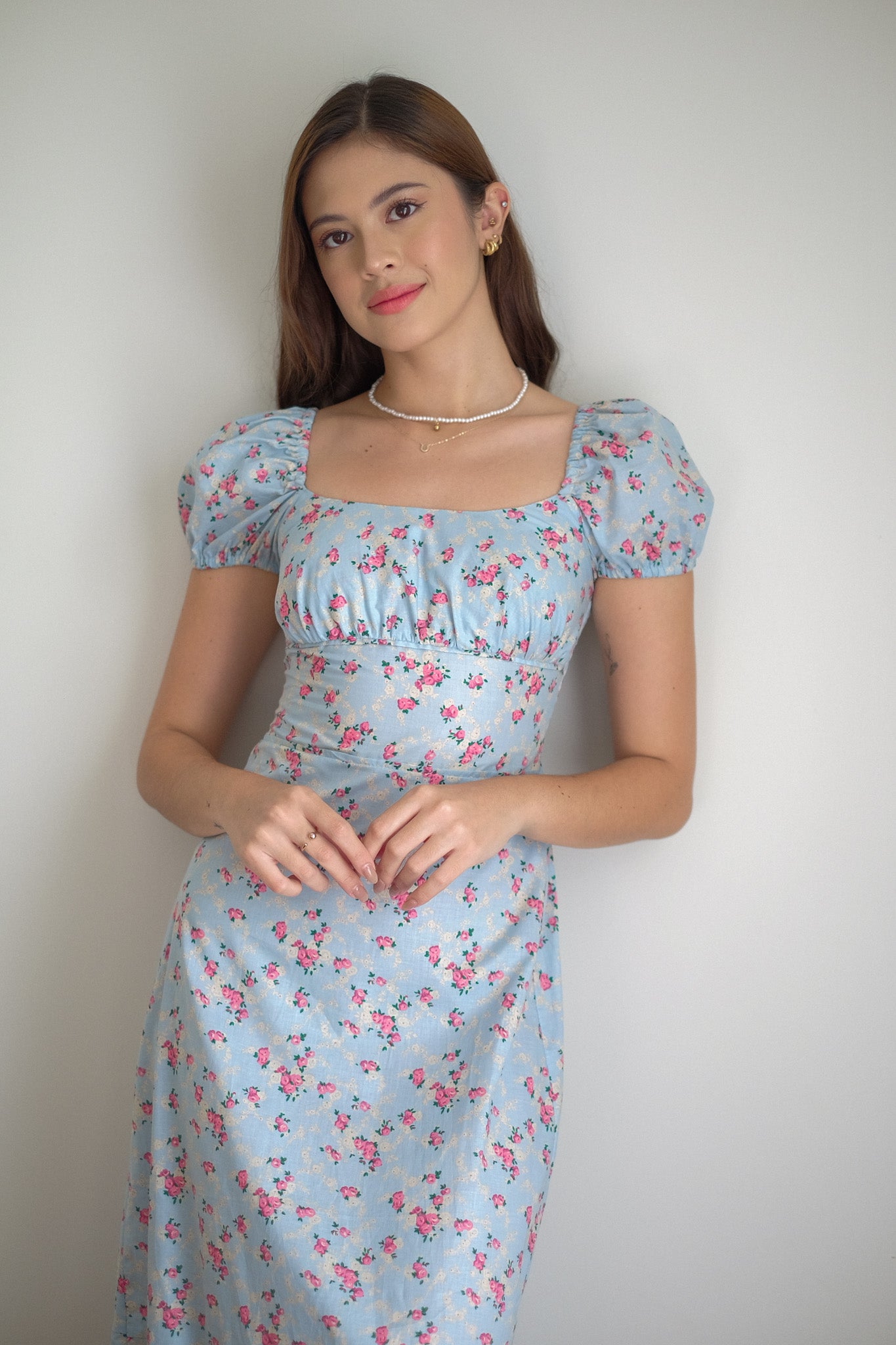 Suri Midi dress - baby blue