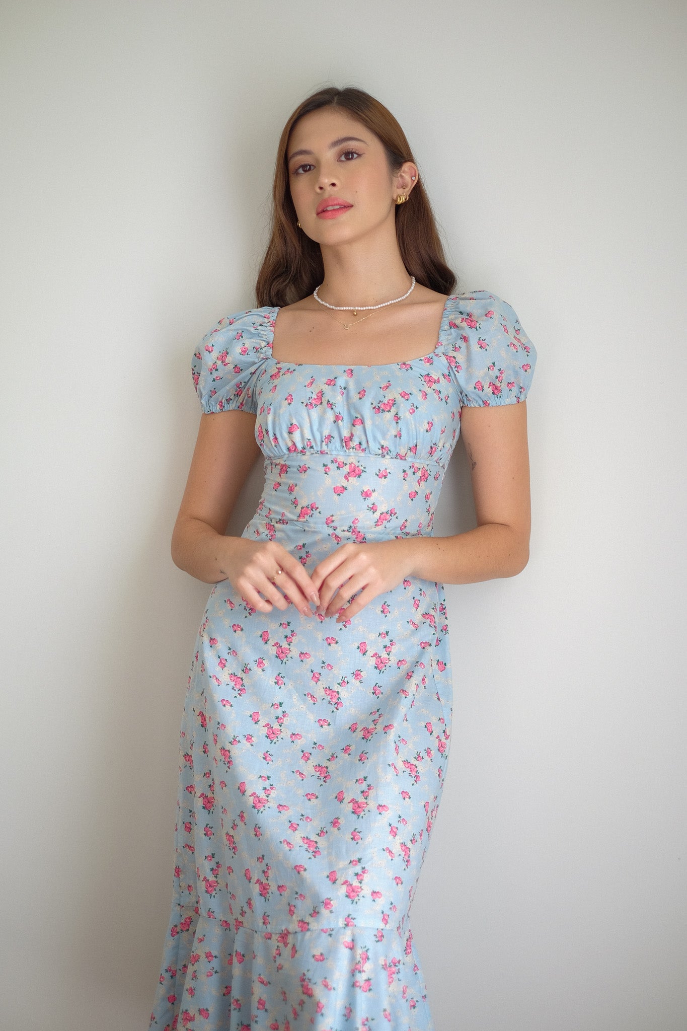 Suri Midi dress - baby blue