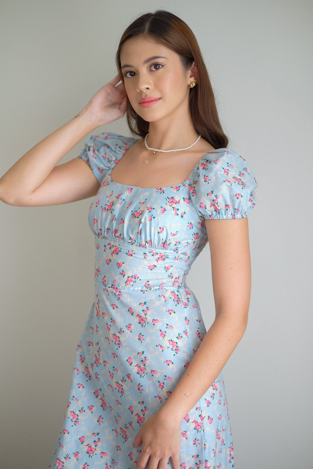 Suri Midi dress - baby blue