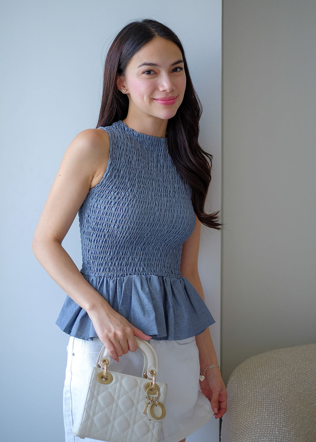 The Astrid Top - Dark grey