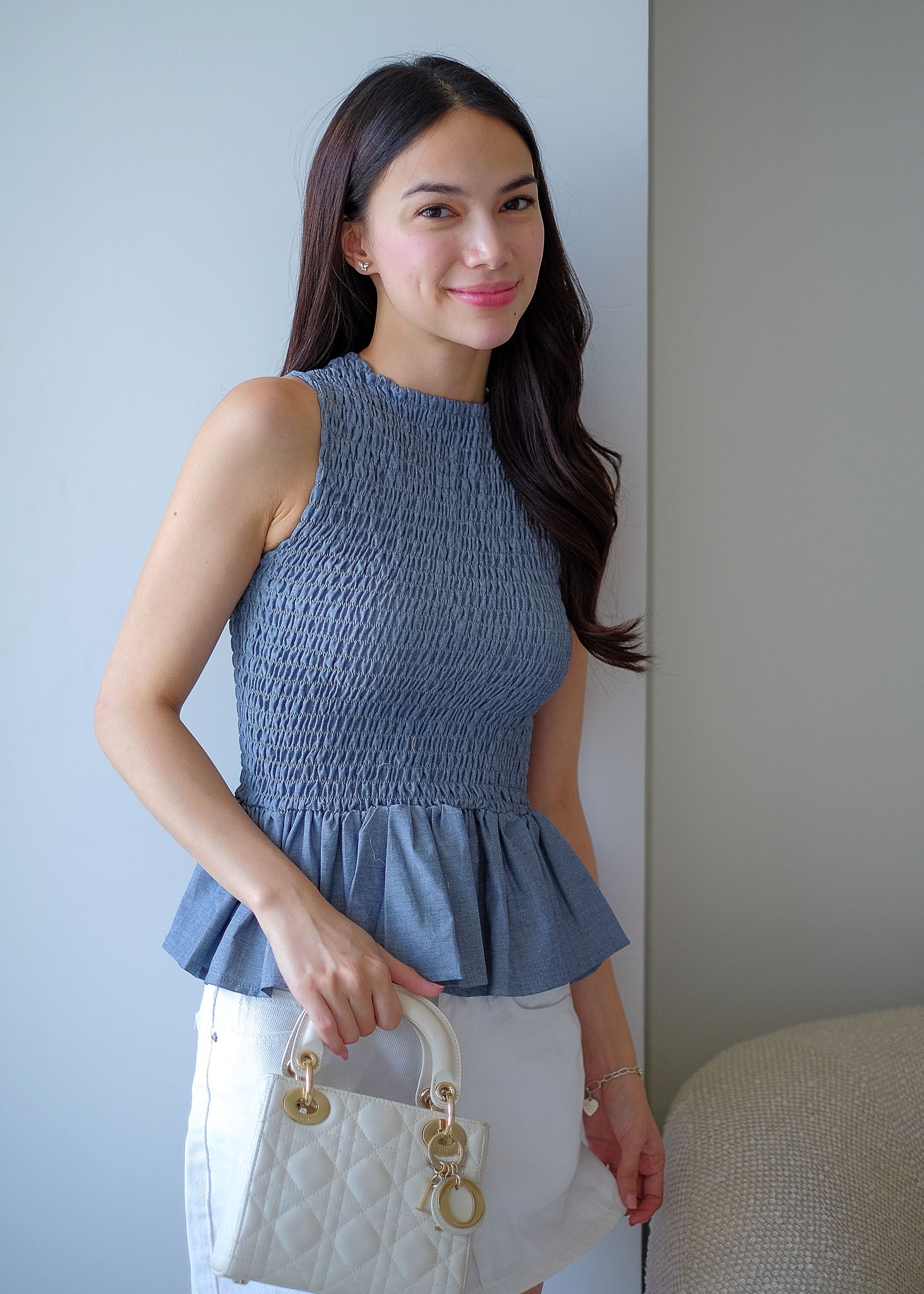 The Astrid Top - Dark grey