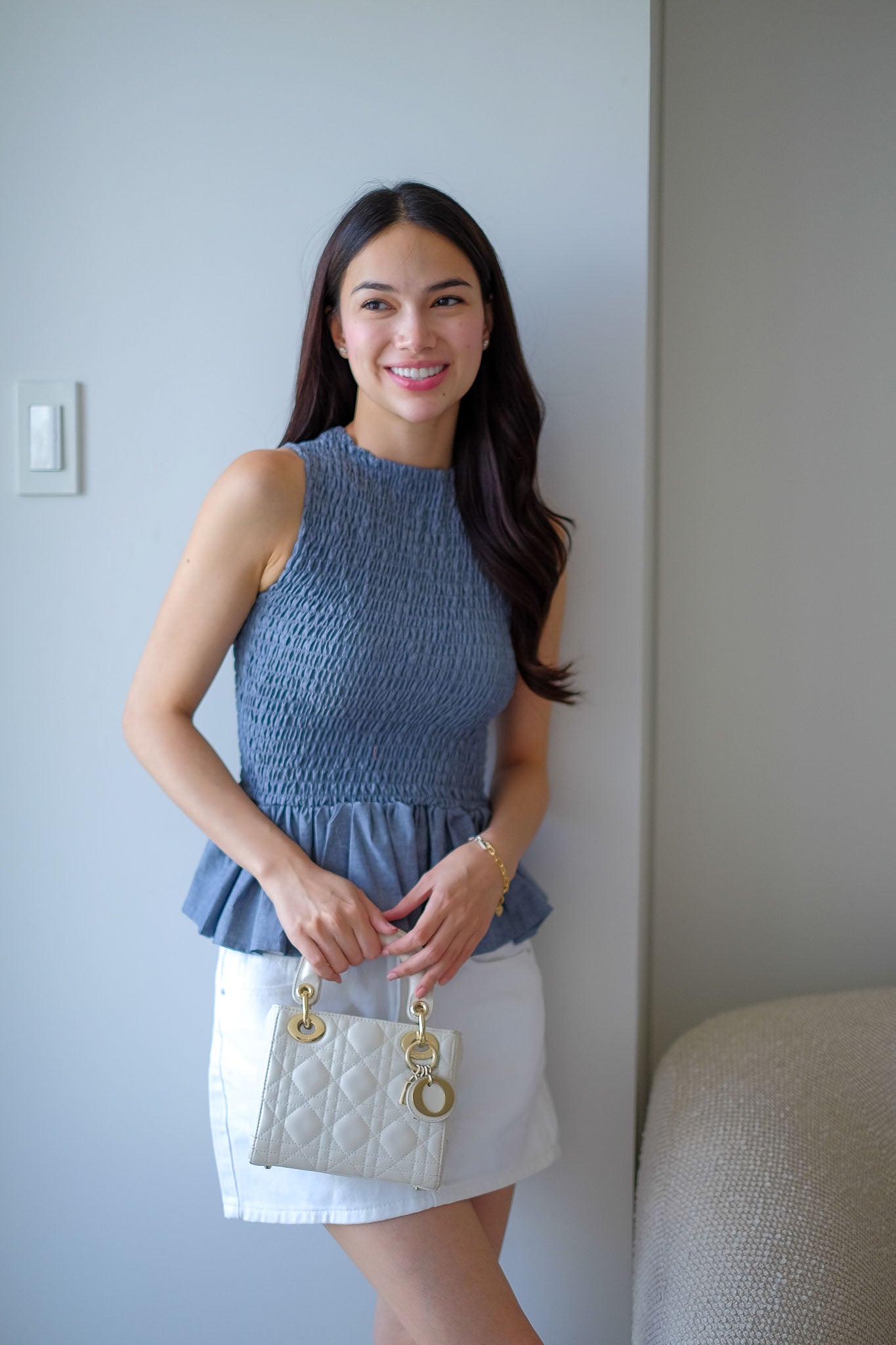 The Astrid Top - Dark grey