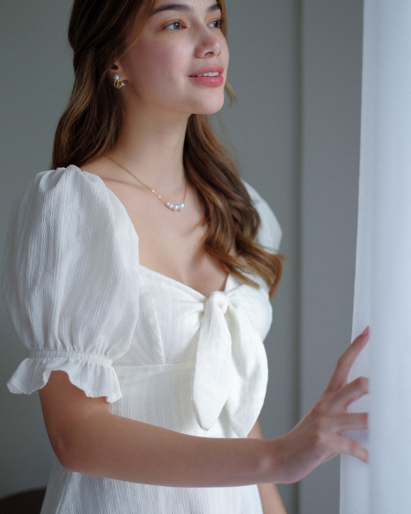 Sam midi dress - white