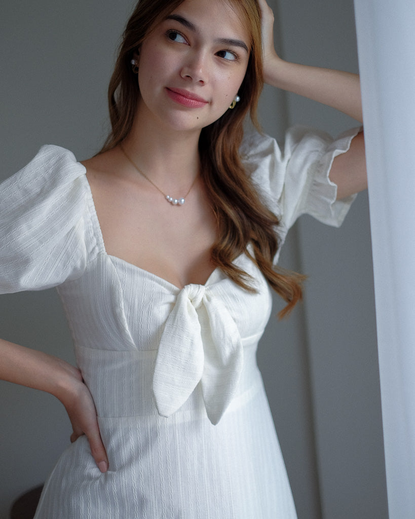 Sam midi dress - white
