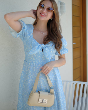 Sam Mini Dress - light blue floral
